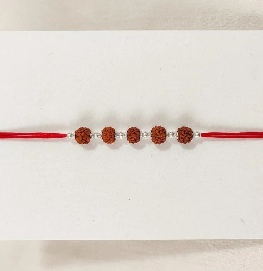 Panch Rudraksha Rakhi