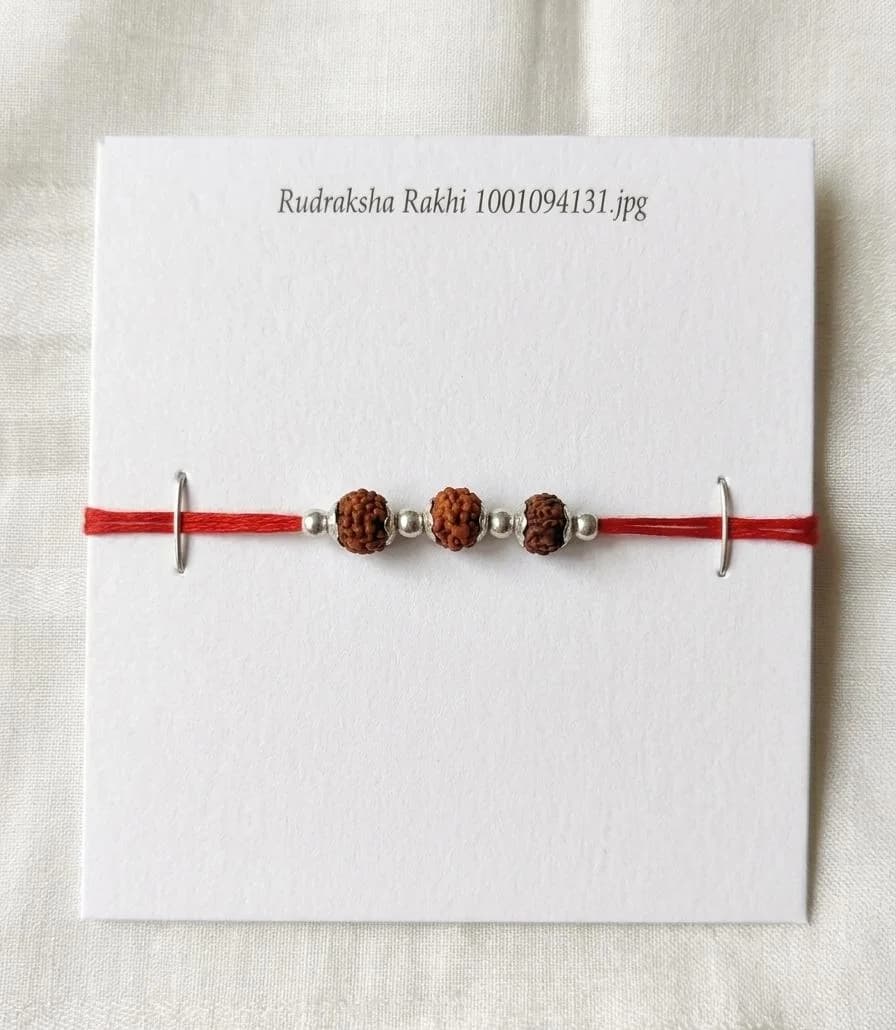 Trio Rudraksha Rakhi