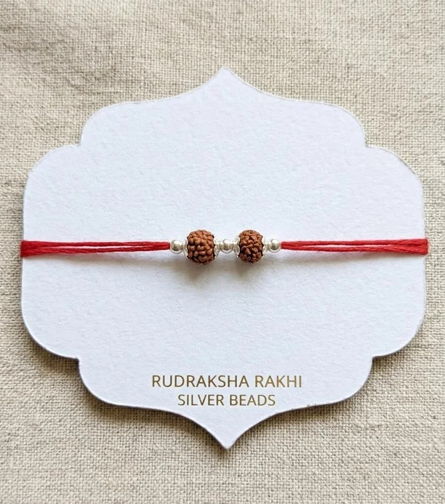 Twin Rudraksha Rakhi