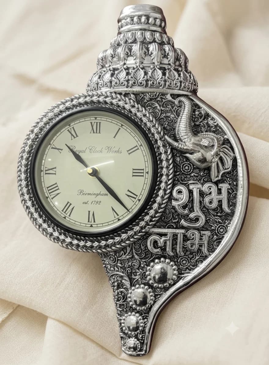 Parij Jewels on Instagram — shankh shubh labh clock